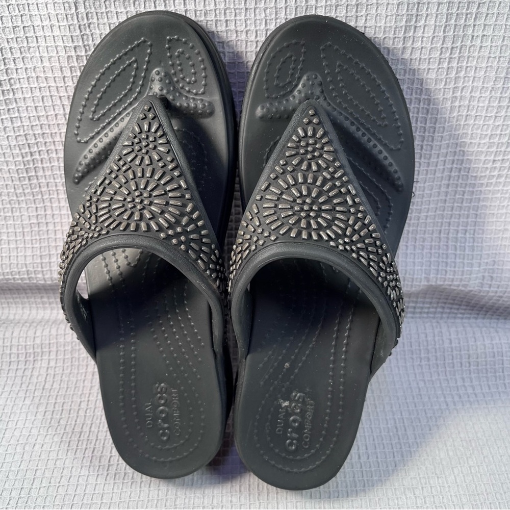 Crocs beaded sandals 7 - Picture 2 of 4